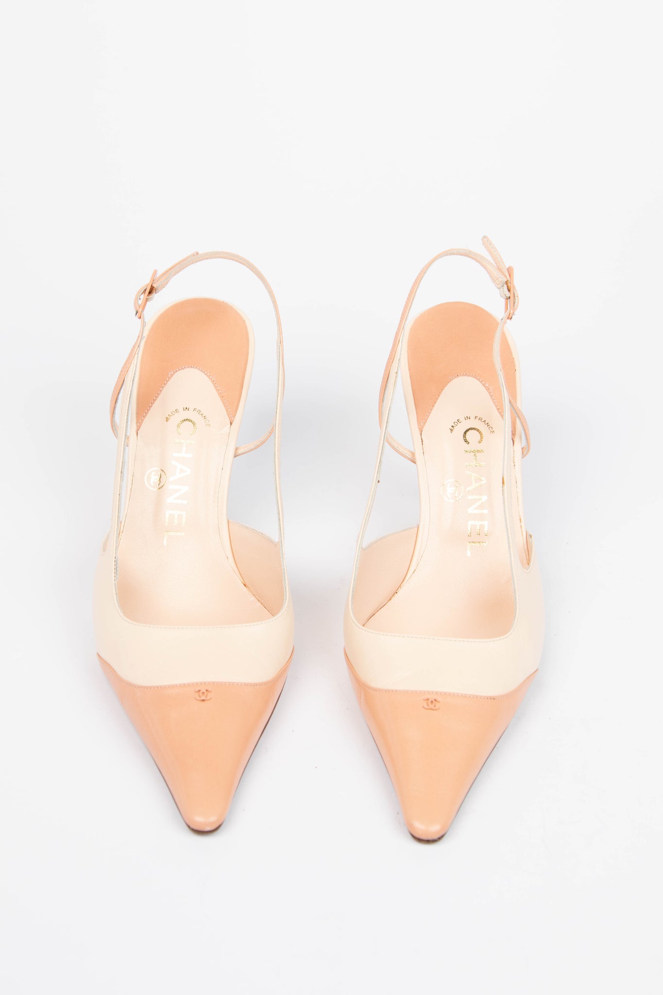 Vintage Chanel Pink Slingback Heels (EU 37C)