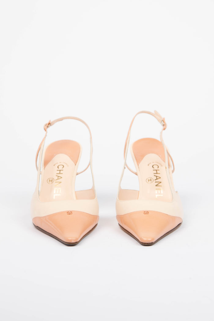 Vintage Chanel Pink Slingback Heels (EU 37C)