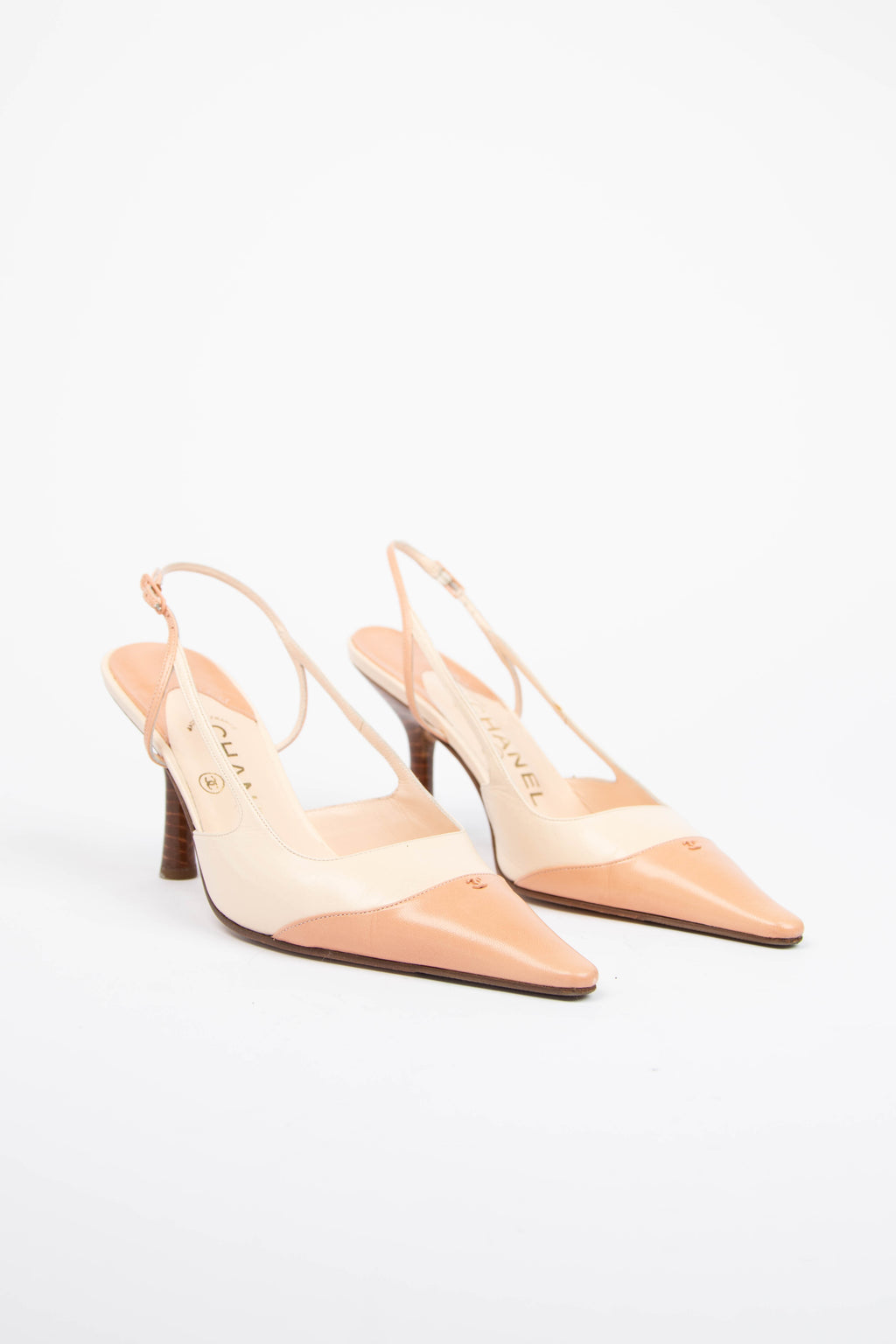 Vintage Chanel Pink Slingback Heels (EU 37C)