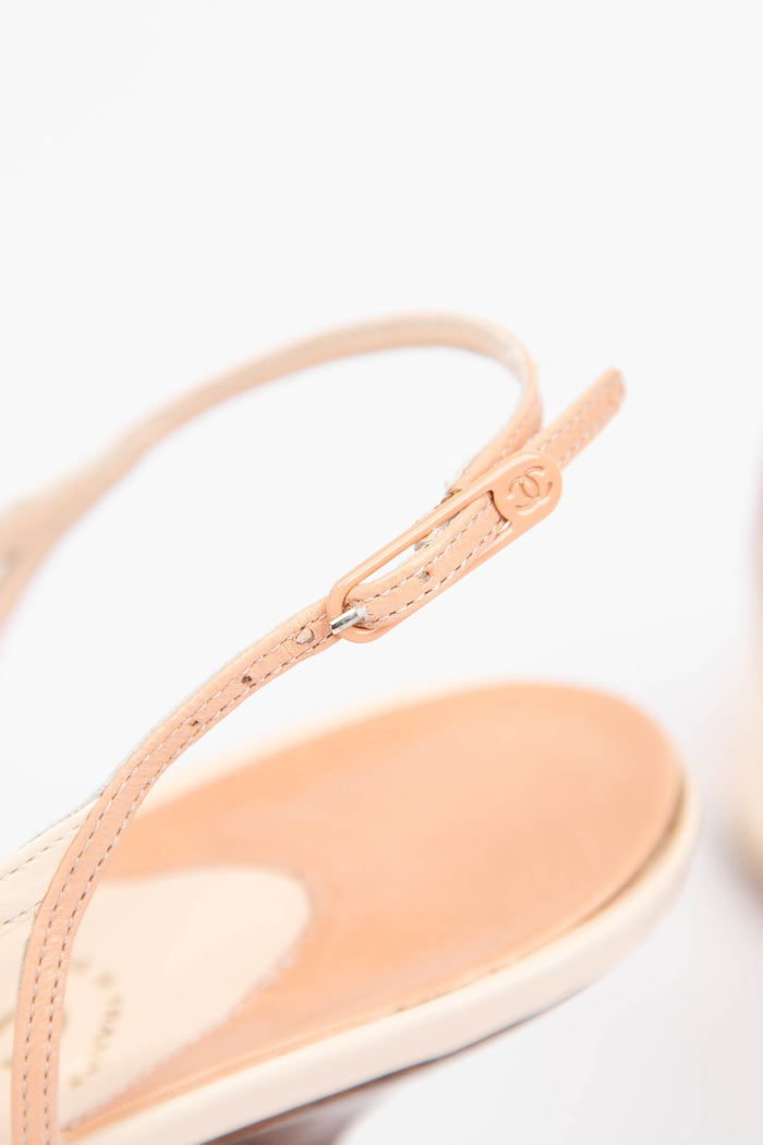 Vintage Chanel Pink Slingback Heels (EU 37C)