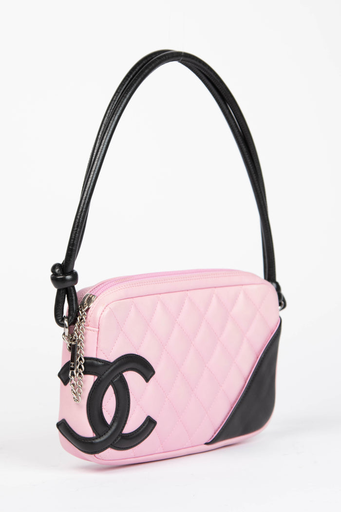 2000s Chanel Rue Cambon Pink Shoulder Bag