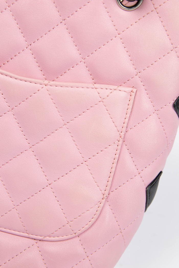 2000s Chanel Pink Rue Cambon Bucket Bag