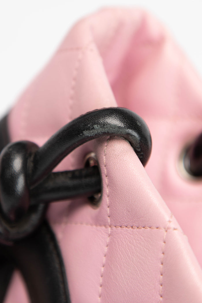 2000s Chanel Pink Rue Cambon Bucket Bag