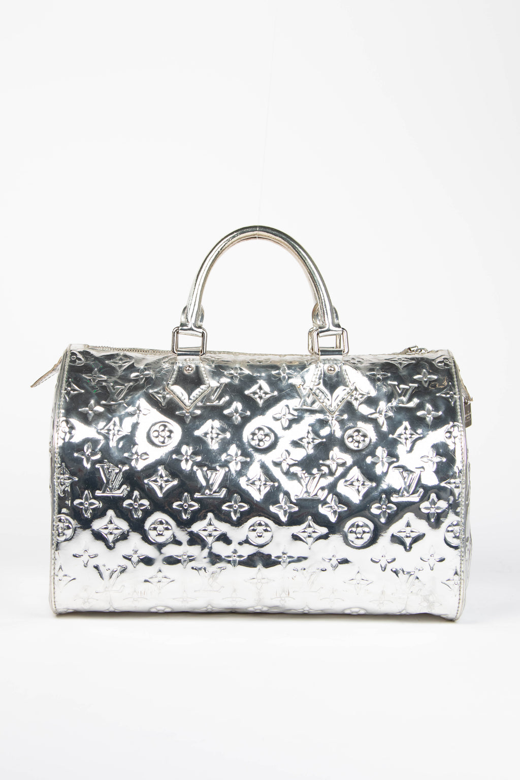 RARE Louis Vuitton Silver Miroir Speedy 35cm