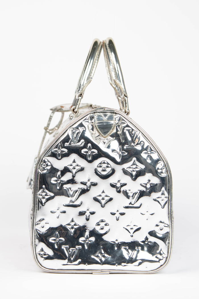 RARE Louis Vuitton Silver Miroir Speedy 35cm