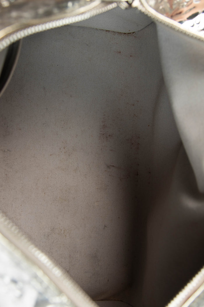 RARE Louis Vuitton Silver Miroir Speedy 35cm