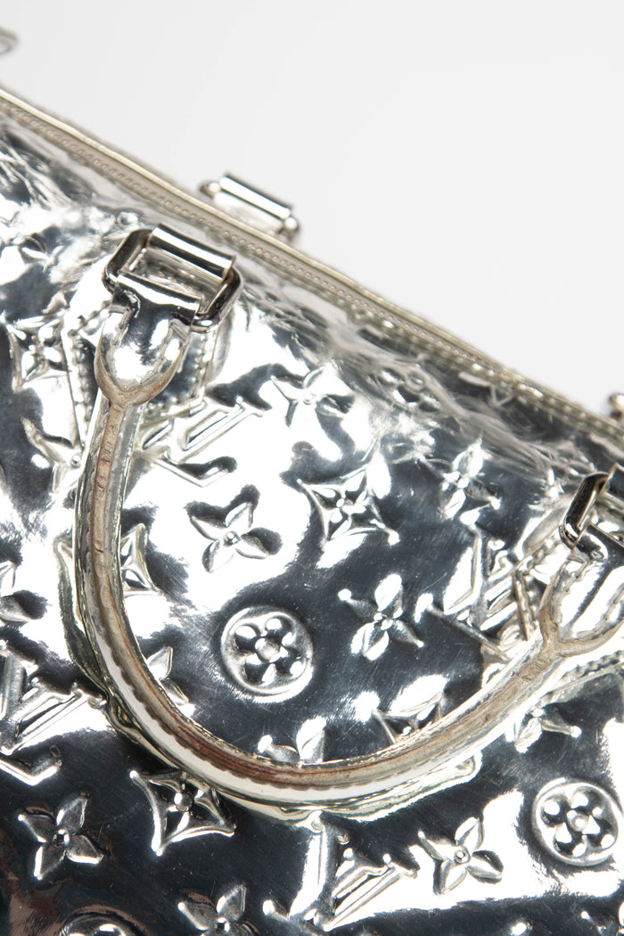 RARE Louis Vuitton Silver Miroir Speedy 35cm