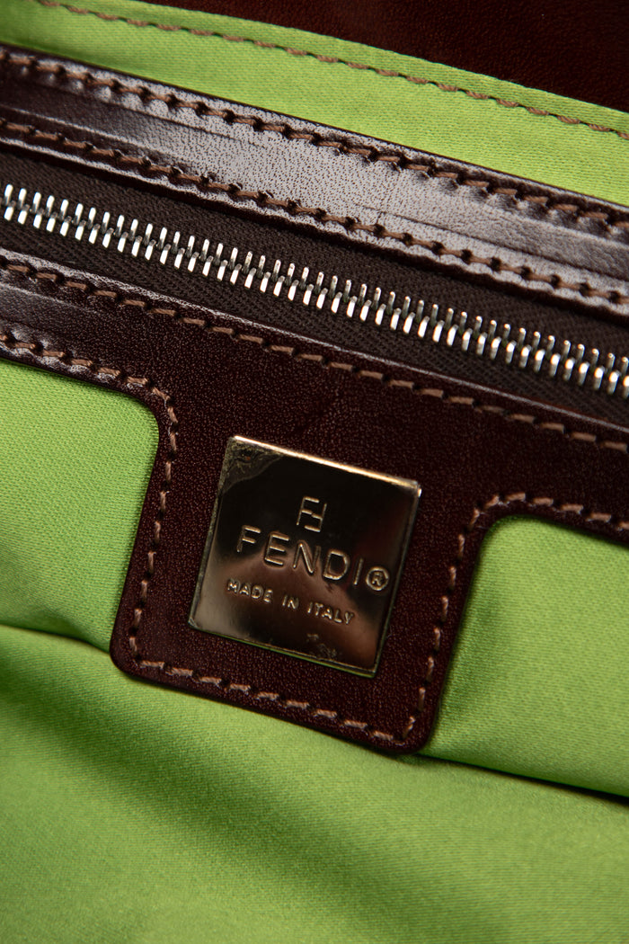 RARE Vintage Fendi Pink Sequin Baguette Shoulder Bag