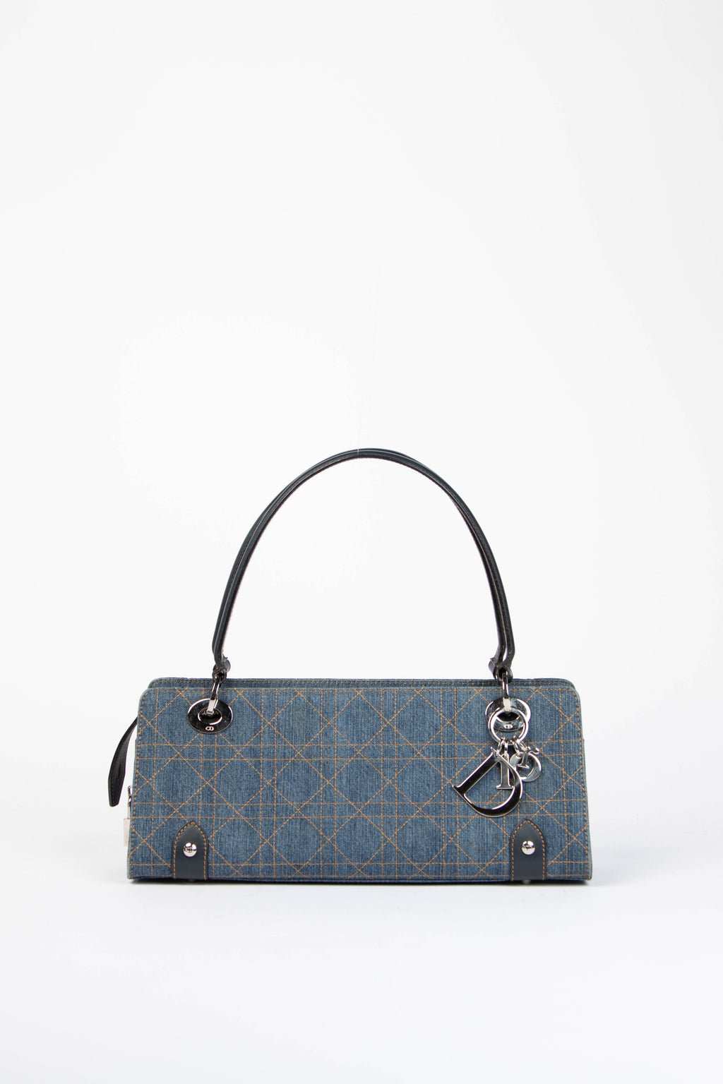 2000s Christian Dior Denim East West Shoulder Bag