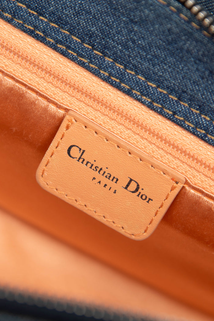 2000s Christian Dior Denim East West Shoulder Bag