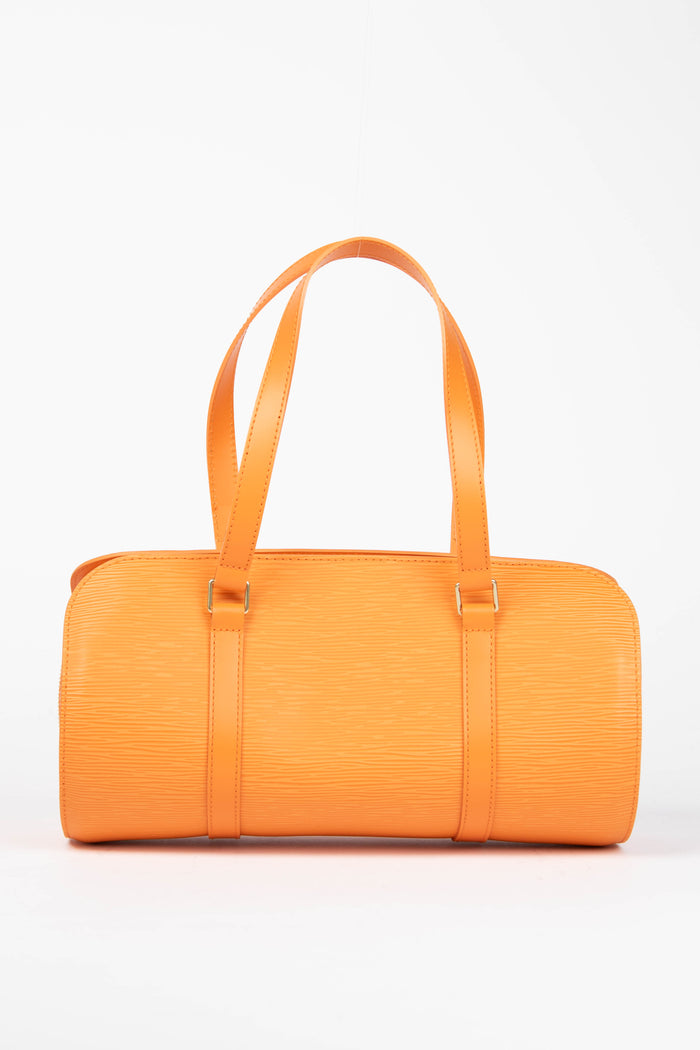Vintage Louis Vuitton Orange Epi Leather Soufflot Shoulder Bag