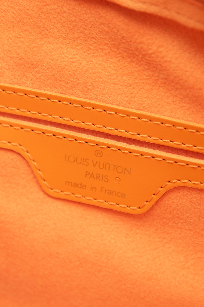 Vintage Louis Vuitton Orange Epi Leather Soufflot Shoulder Bag