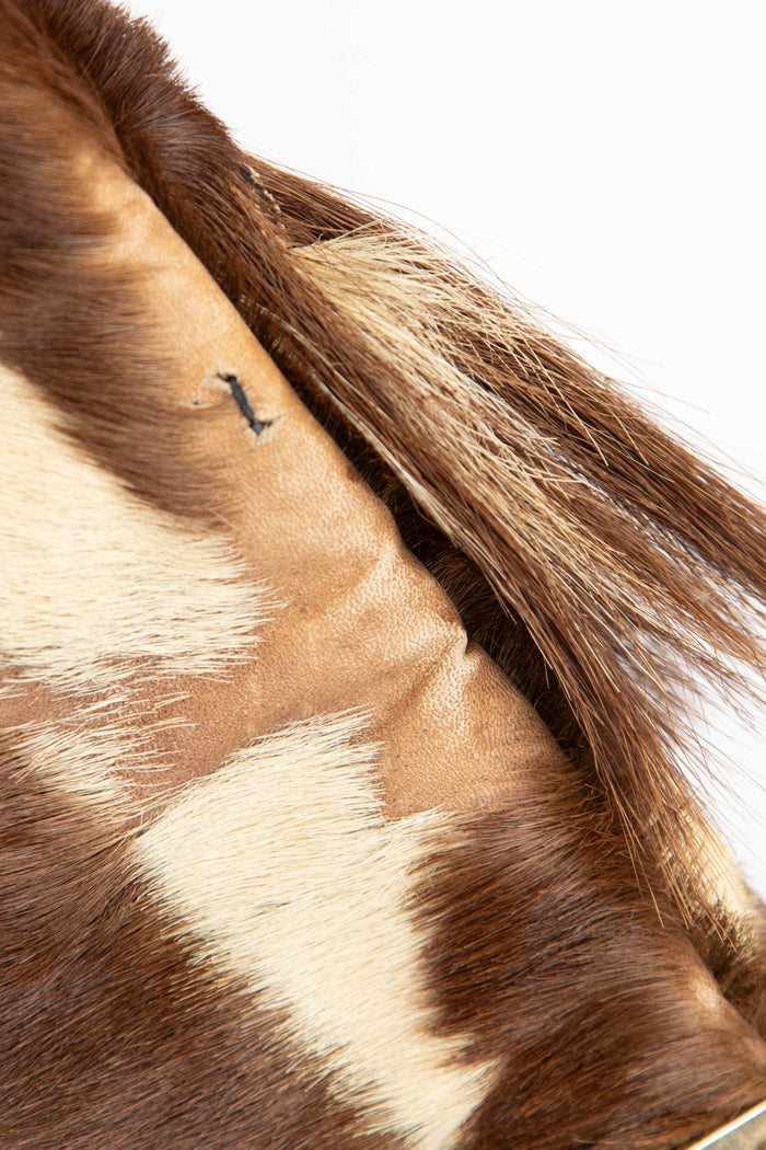 Yves Saint Laurent Pony Hair Double Horn Mombasa Shoulder Bag