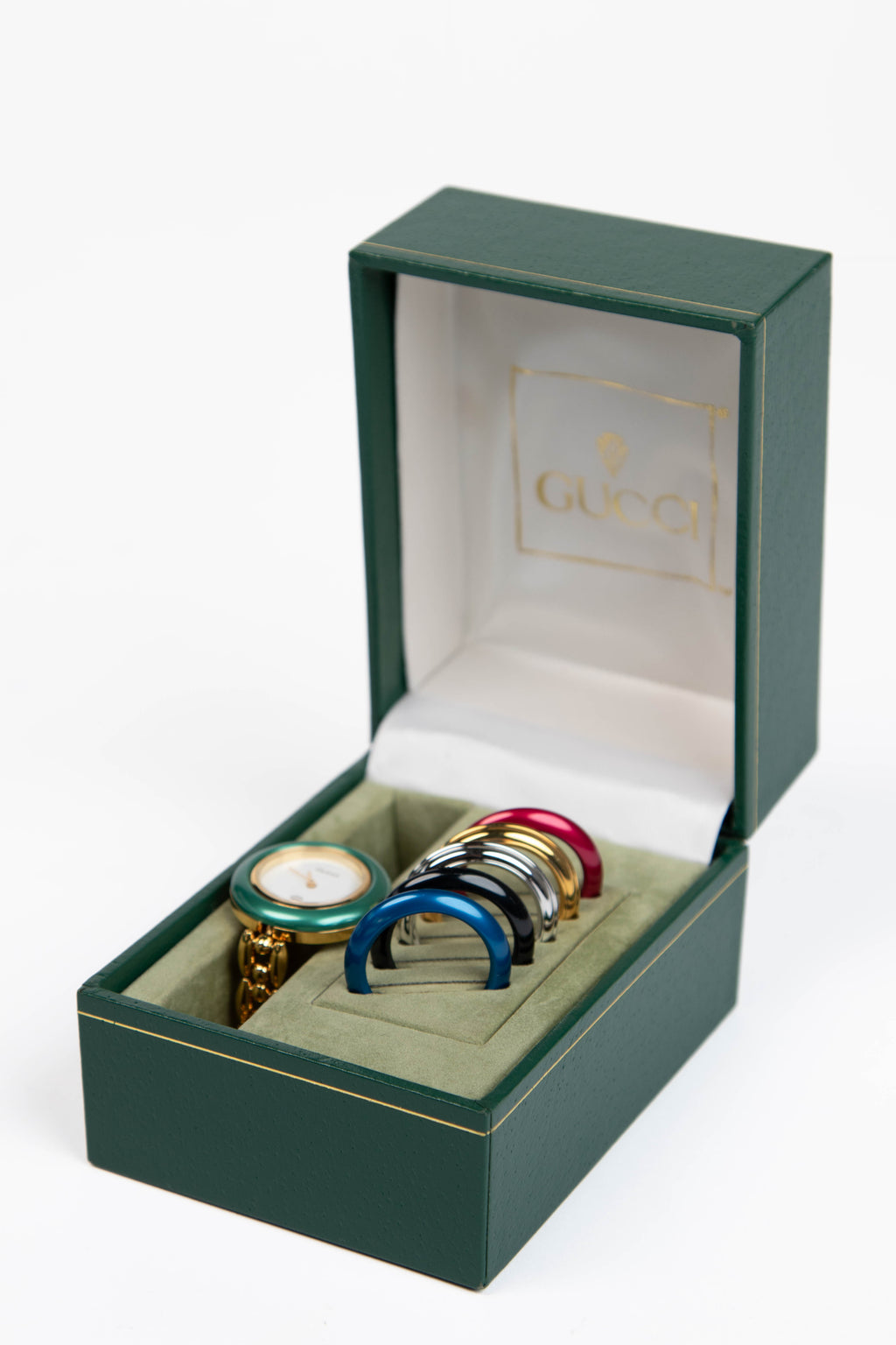 Vintage Gucci Gold Metallic Bezel Watch