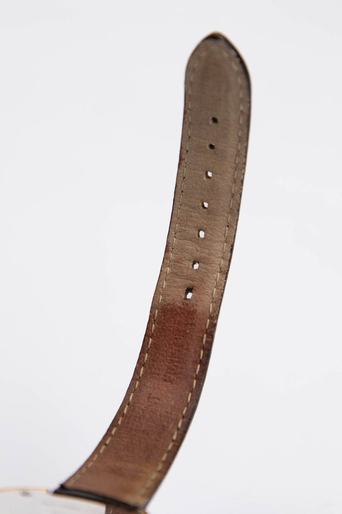 RARE YSL Gold Heart & Black Leather Watch