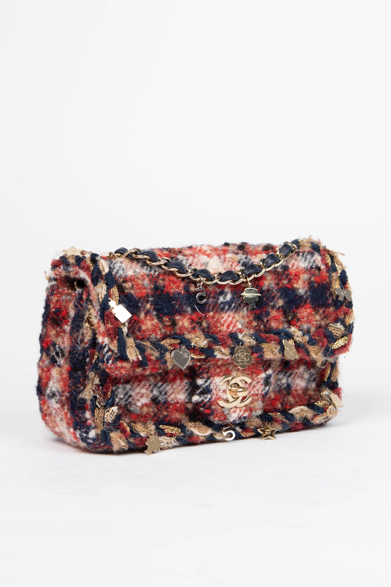 2017 Chanel Tweed Icons Mini Rectangular Flap Shoulder Bag