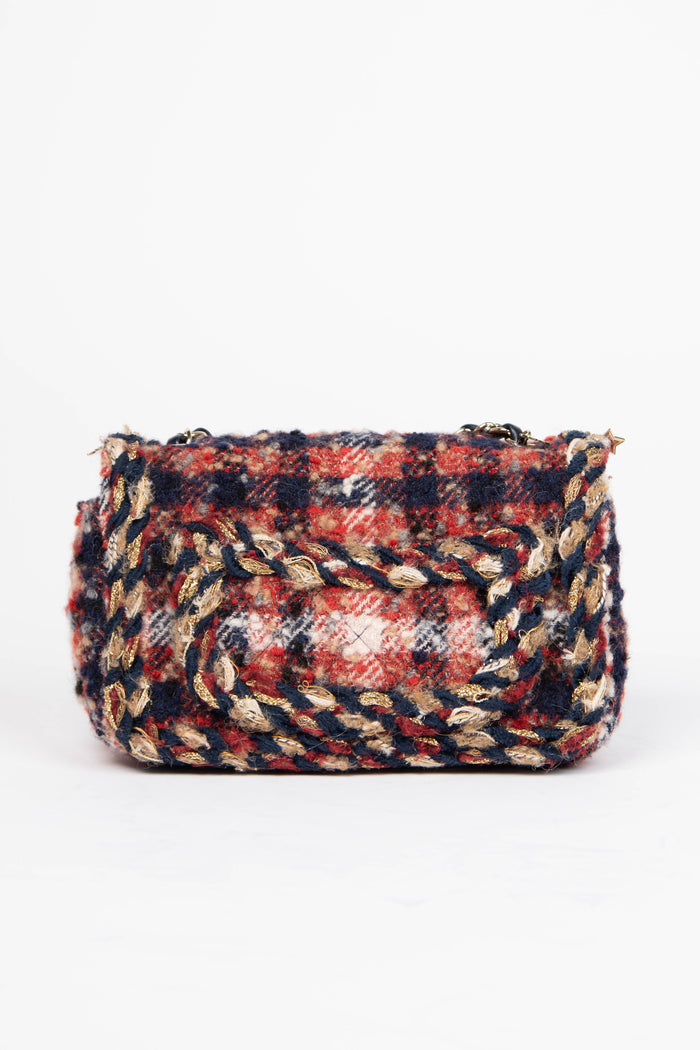 2017 Chanel Tweed Icons Mini Rectangular Flap Shoulder Bag