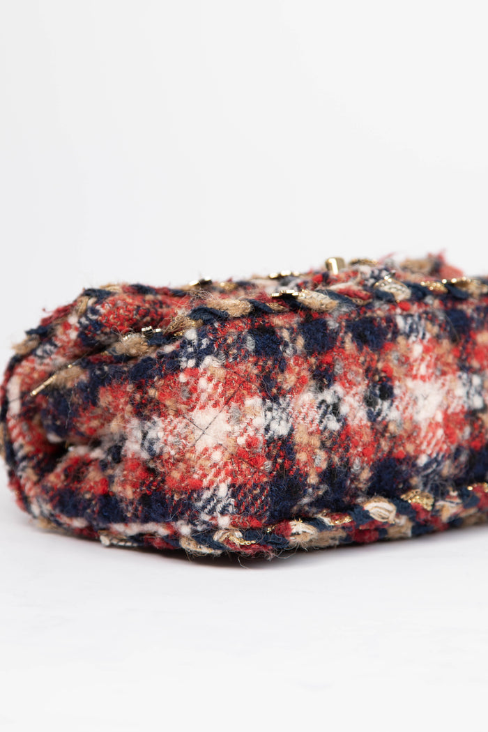 2017 Chanel Tweed Icons Mini Rectangular Flap Shoulder Bag