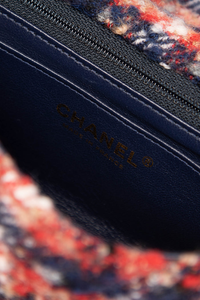 2017 Chanel Tweed Icons Mini Rectangular Flap Shoulder Bag