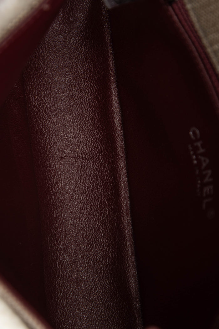 2014 Chanel Paris Dallas Cream Shearling Single Flap Bag