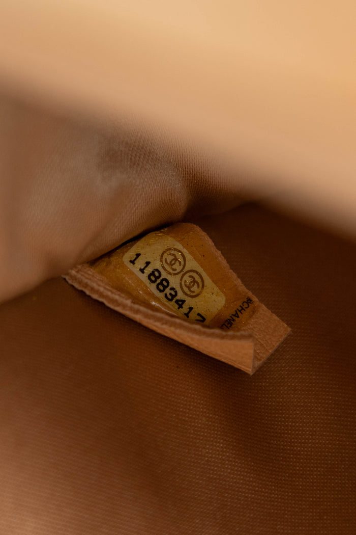 SUPER RARE 2000s Chanel Gold Ice Cube Single Flap Shoulder Bag