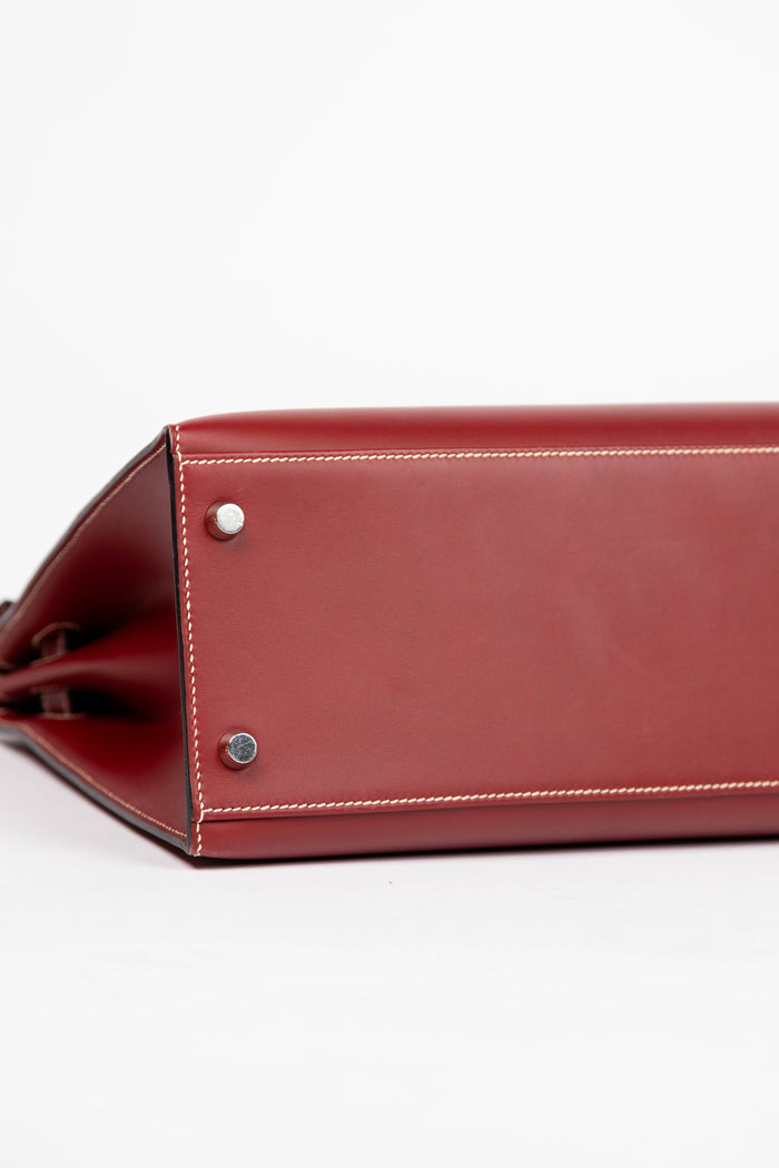 2001 Hermès Kelly 32cm in Rouge H Charmonix Leather with PHW