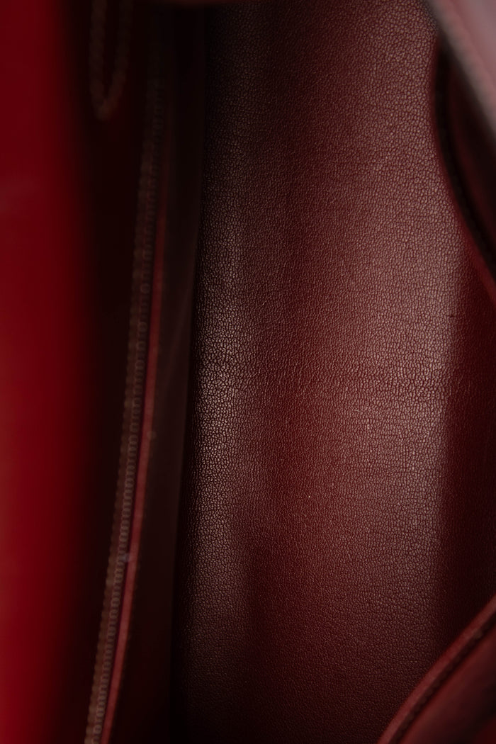 2001 Hermès Kelly 32cm in Rouge H Charmonix Leather with PHW