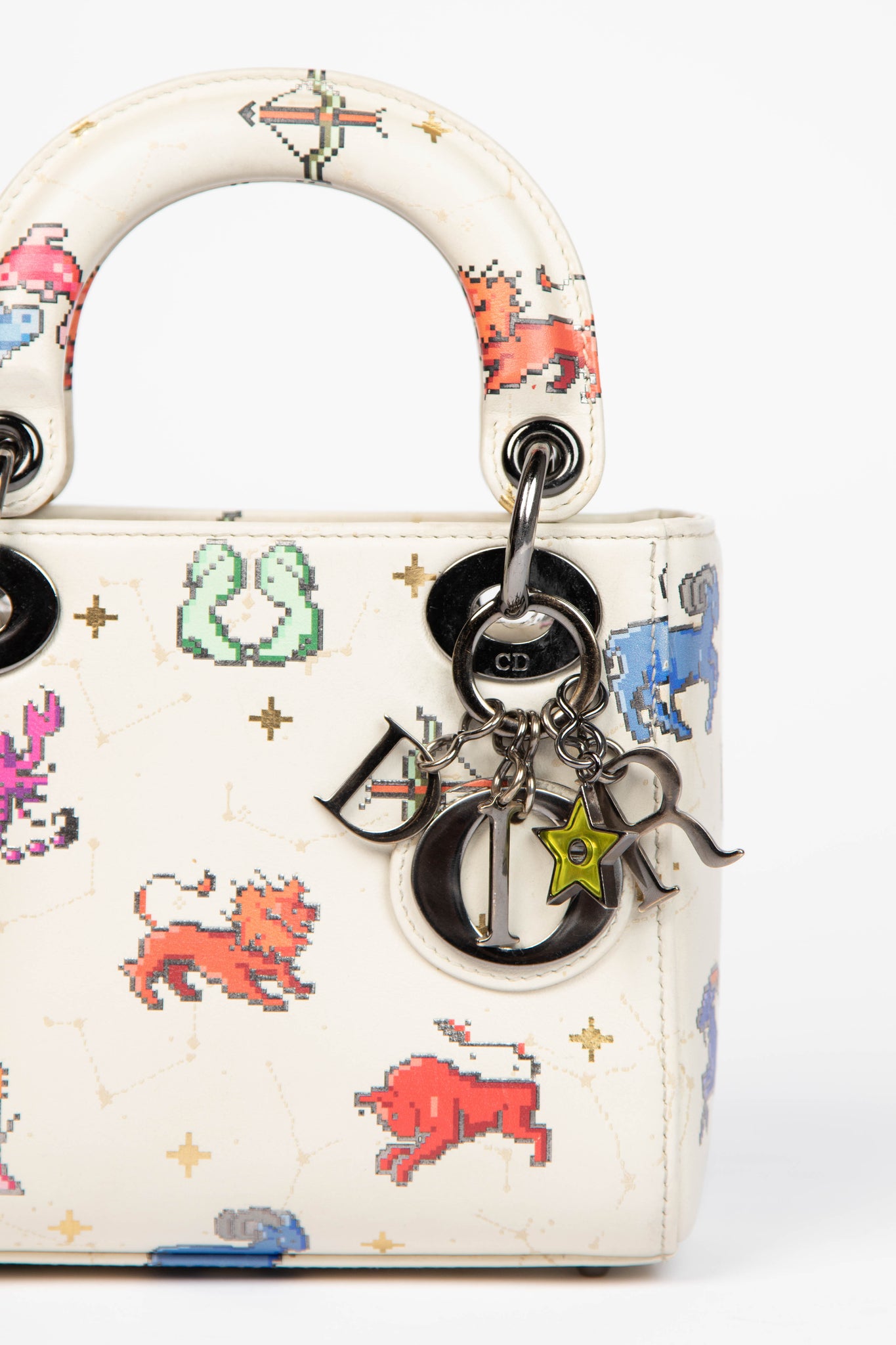RARE 2024 Christian Dior Zodiac Pixel Mini Lady Dior