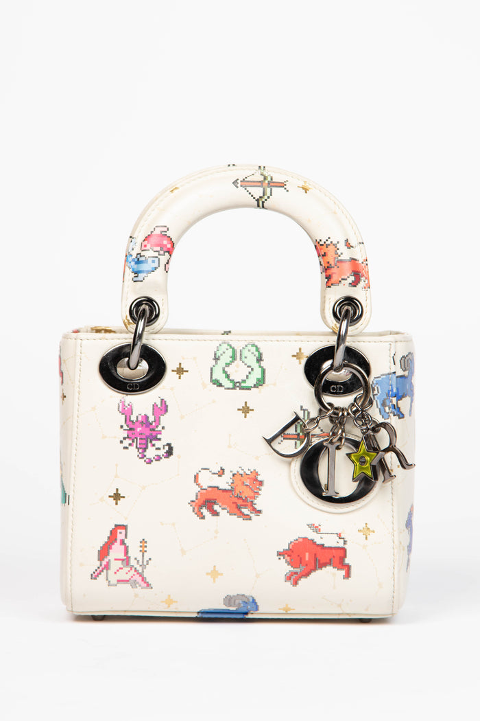 RARE 2024 Christian Dior Zodiac Pixel Mini Lady Dior