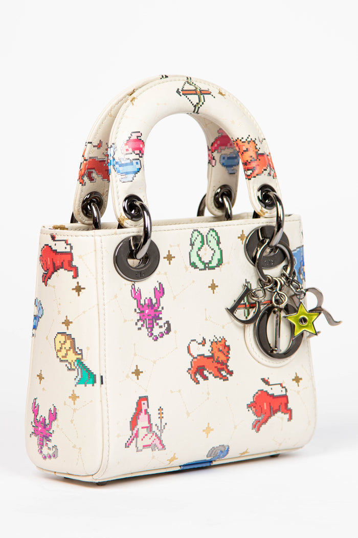RARE 2024 Christian Dior Zodiac Pixel Mini Lady Dior