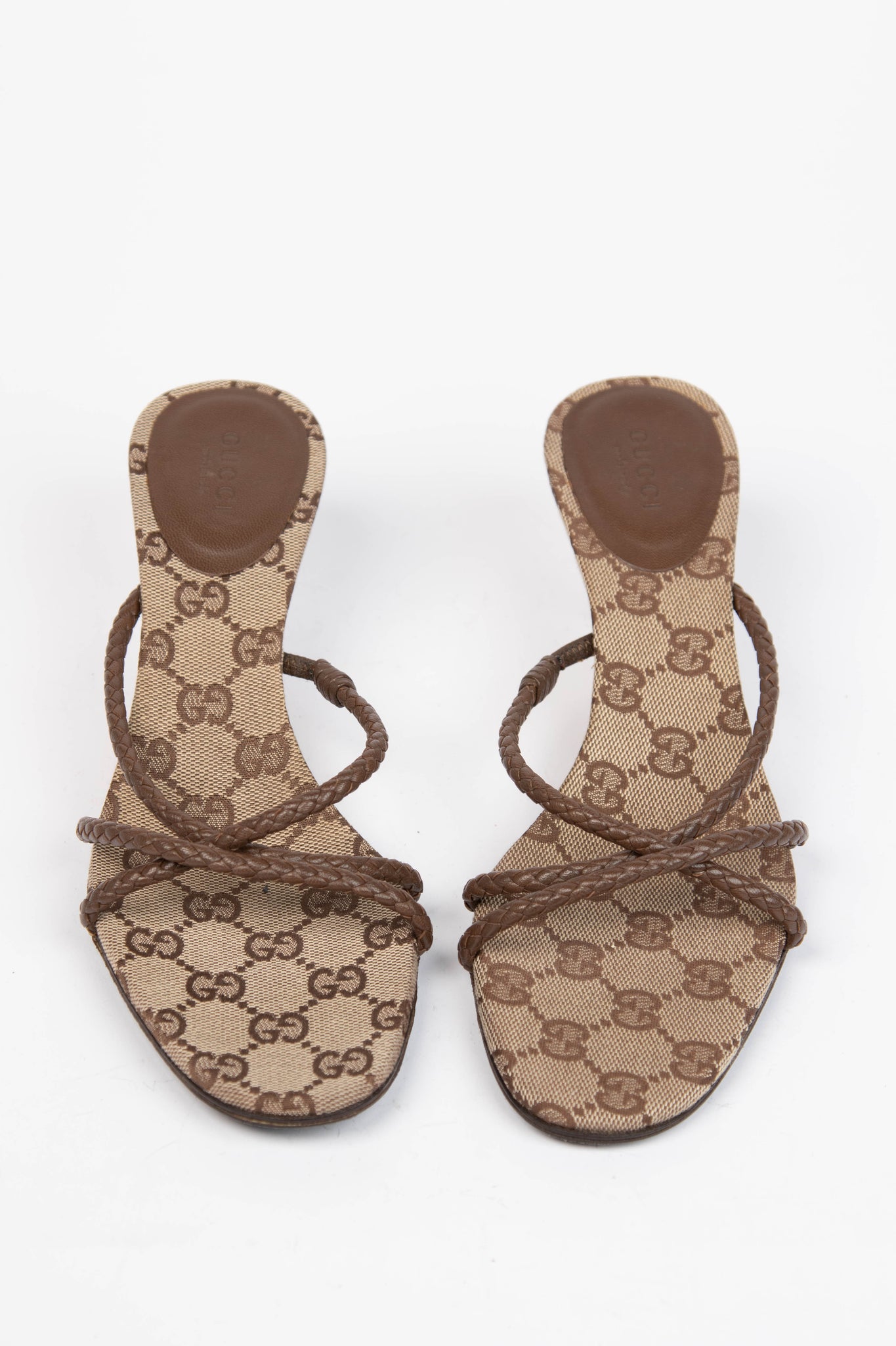 Vintage Gucci Monogram Mules (US 7.5)