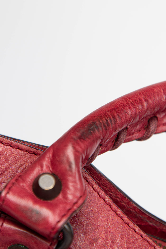 2000s Balenciaga Raspberry Pink Leather First City Bag