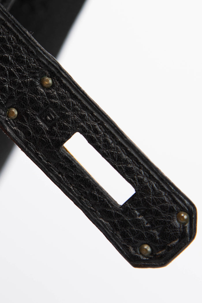 2002 Hermès Black Togo Leather Birkin 35cm Retourne with GHW