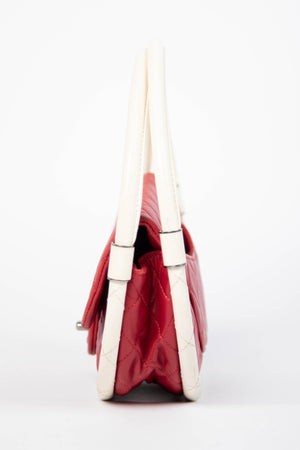 RARE 2000s Chanel Red Hula Hoop Shoulder Bag