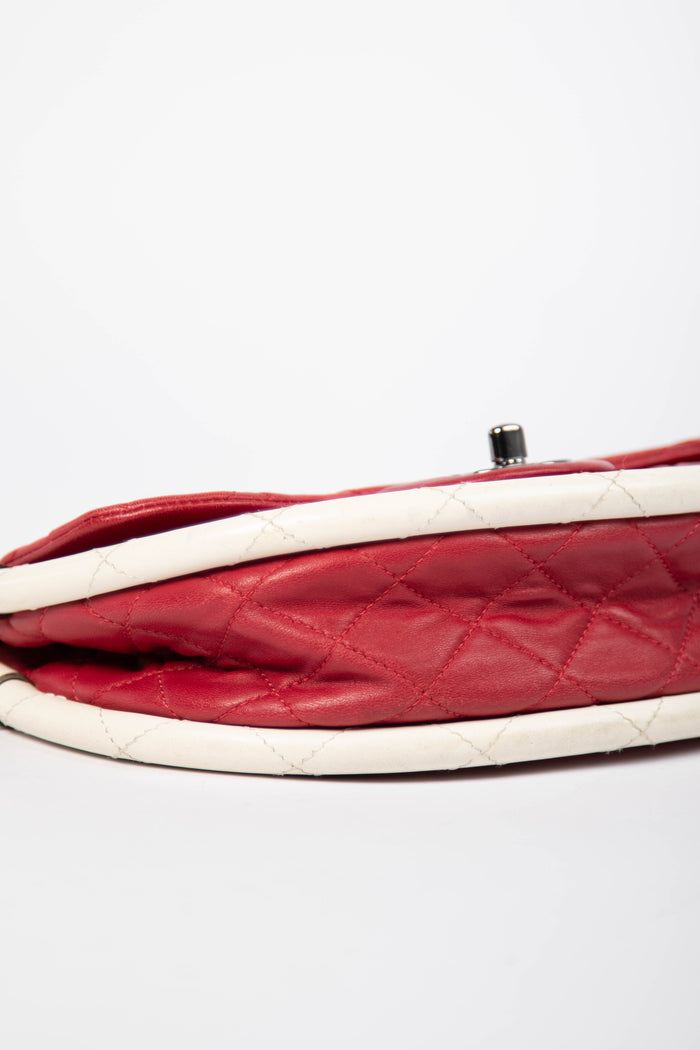 RARE 2000s Chanel Red Hula Hoop Shoulder Bag
