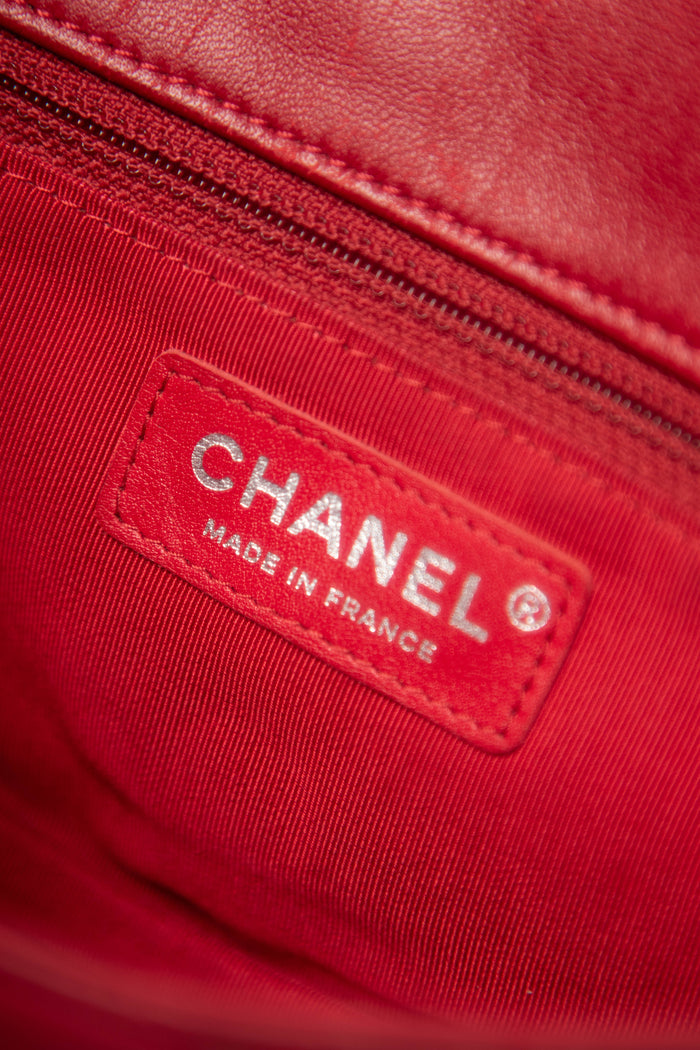 RARE 2000s Chanel Red Hula Hoop Shoulder Bag