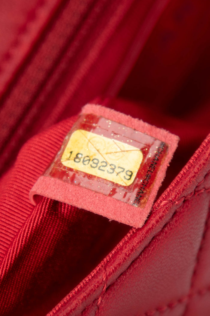 RARE 2000s Chanel Red Hula Hoop Shoulder Bag