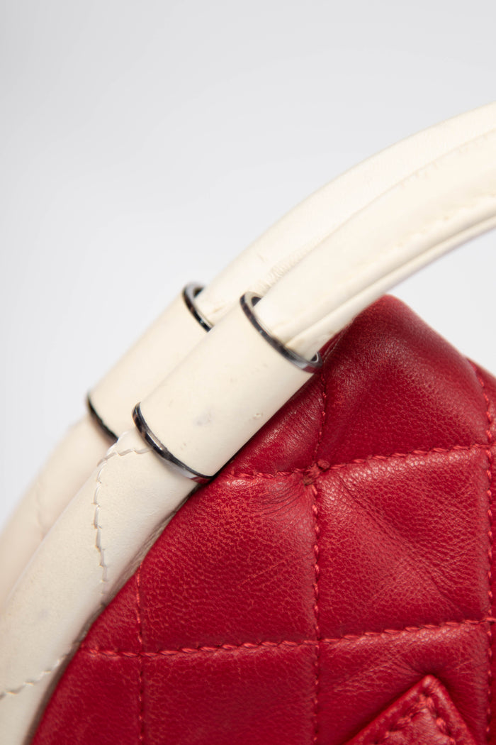 RARE 2000s Chanel Red Hula Hoop Shoulder Bag