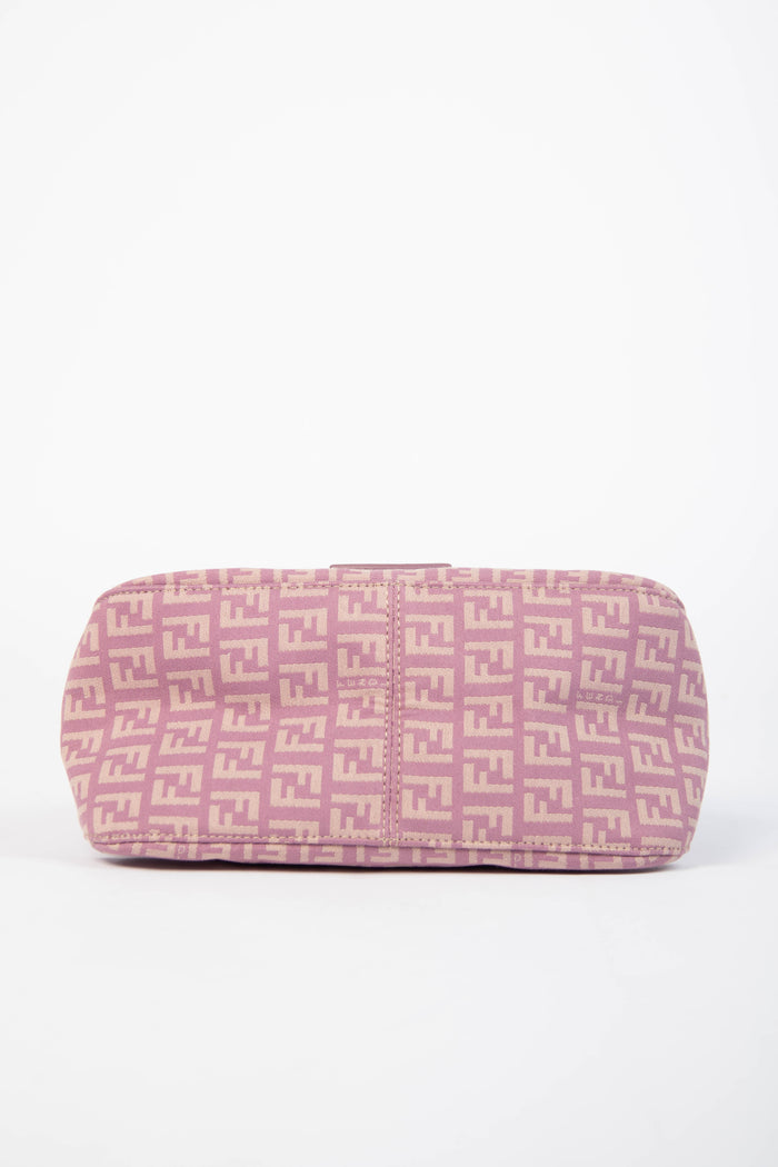 Vintage Fendi Lilac Zucchino Small Shoulder Bag