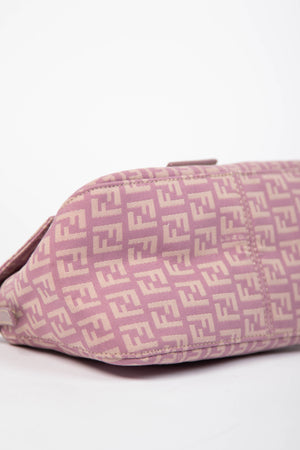 Vintage Fendi Lilac Zucchino Small Shoulder Bag