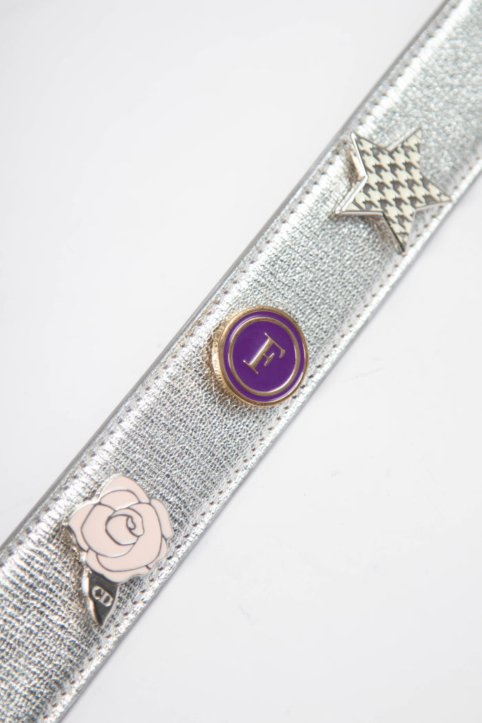 RARE Christian Dior Silver Small Lady Dior My ABCDior Bag