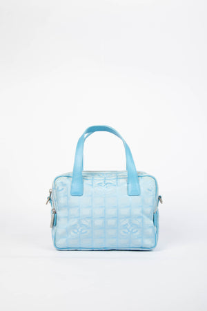 2000s Chanel Travel Line Blue Tote bag