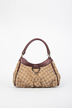 2000s Gucci Monogram Abbey Shoulder Bag