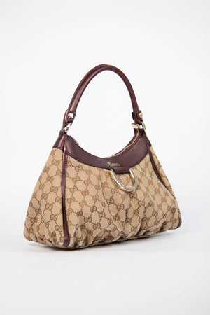 2000s Gucci Monogram Abbey Shoulder Bag