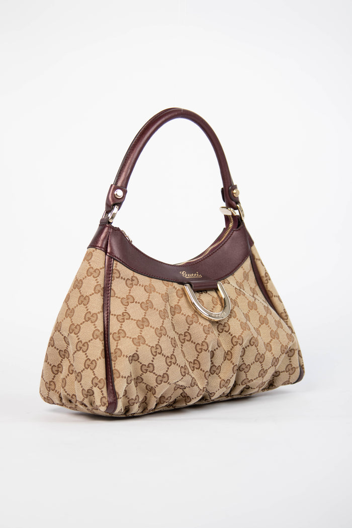 2000s Gucci Monogram Abbey Shoulder Bag