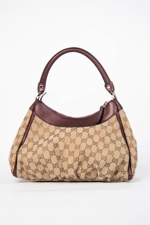 2000s Gucci Monogram Abbey Shoulder Bag