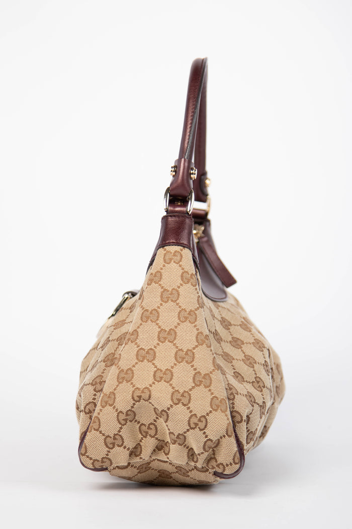 2000s Gucci Monogram Abbey Shoulder Bag