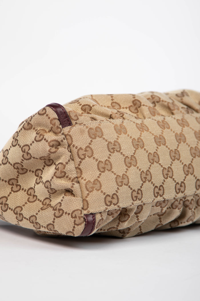 2000s Gucci Monogram Abbey Shoulder Bag