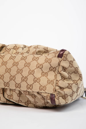 2000s Gucci Monogram Abbey Shoulder Bag