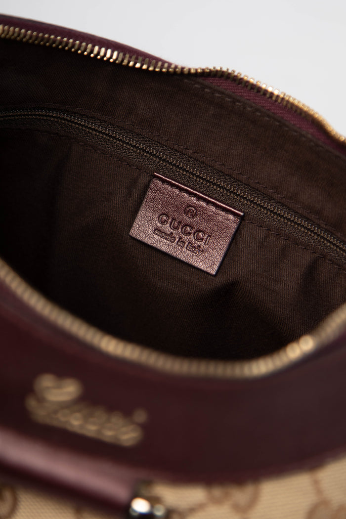 2000s Gucci Monogram Abbey Shoulder Bag